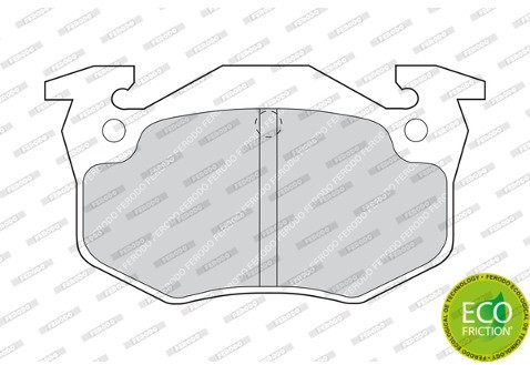FERODO (FEDERAL-MOGUL) Zestaw klocków hamulcowych, hamulce tarczowe (FEDERAL-MOGUL) FDB558