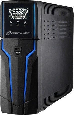 PowerWalker UPS Zasilacz awaryjny dla graczy LINE-INTERACTIVE 1000VA 4 x 230V PL USB LCD 2 x ładowarka RGB 1_792773