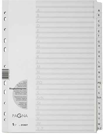Pagna Register/31007  08 Biały A-Z 31007-08