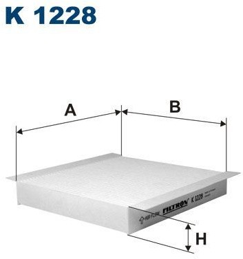 Filtron Filtr, wentylacja przestrzeni pasażerskiej K 1228 K 1228