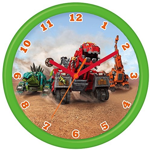 Dinotrux Dino Trux młodych Zegar ścienny z tworzywa sztucznego Zielony 99836 99836