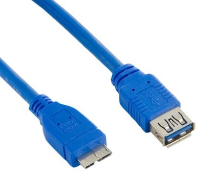 4World Kabel Usb 3.0 Af- Micro Bm 3.0m niebieski