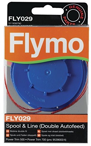 Flymo FLY029 Podwójna szpula z automatycznym podawaniem i żyłka - czerwona