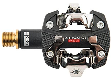 LOOK Cycle X-Track Race Carbon Ti MTB kompatybilne ze standardowym mechanizmem SPD korpus z włókna węglowego, oś tytanowa duża platforma bardzo niezawodne, ultralekkie pedały zatrzaskowe 18224