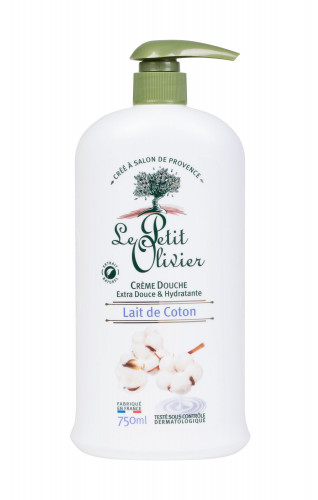 Le Petit Olivier Shower Cotton Milk krem pod prysznic 750 ml dla kobiet