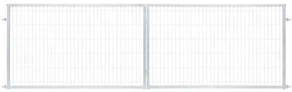 Brama panelowa 2D 400 x 120 cm ocynk