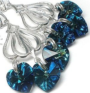 Swarovski piękne ozdobne kolczyki 21 KOLORÓW