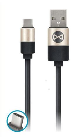 Forever TelForceOne kabel Modern USB USB-C 1,0 m 2A czarny