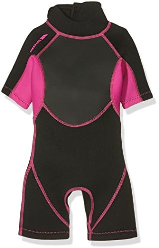 Trespass Girl's scubadive 3 MM Shorty Czarny Black/Passion Pink Size, czarny FCCLSMF10002SCBP23