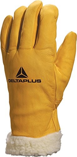 Deltaplus Delta Plus (EX-venitex)-fbf15 zima Thermal futra skóra podszewka rękawice robocze  fbf15 EU/UK -  żółty FBF1508