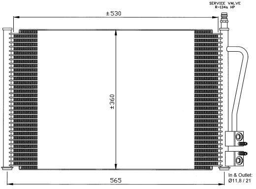 NRF Skraplacz, klimatyzacja NRF 35524