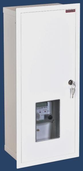 Karwasz Rozdzielnica wnękowa RW-1P-16 z zamkiem i okienkiem miejsce na 1 licznik 1F oraz 2x8 zabezpieczeń typu s RW-1P-16"Z"O RW-1P-16