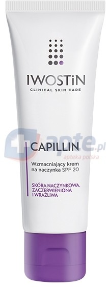 Iwostin naczynkowa Capillin wzmacniający krem na naczynka SPF20 lekka konsystenc