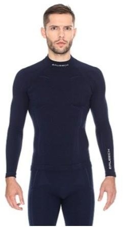 Brubeck Koszulka termoaktywna męska z długim rękawem, Extreme Wool, rozmiar L