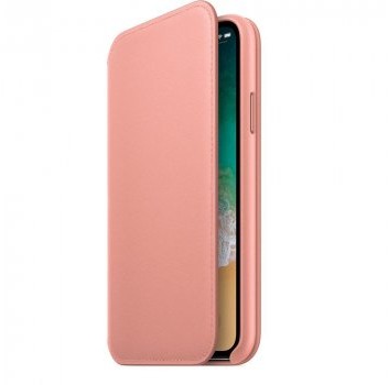 Apple iPhone X Leather Folio soft pink (MRGF2ZM/A)
