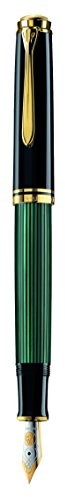 Pelikan Souverän M600 tłok fountain Pen, czarny/zielony M600