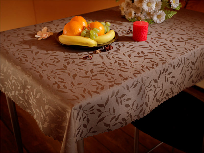 Euromat Obrus Plamoodporny 154 Brązowy Okrągły 00322/154BROWN