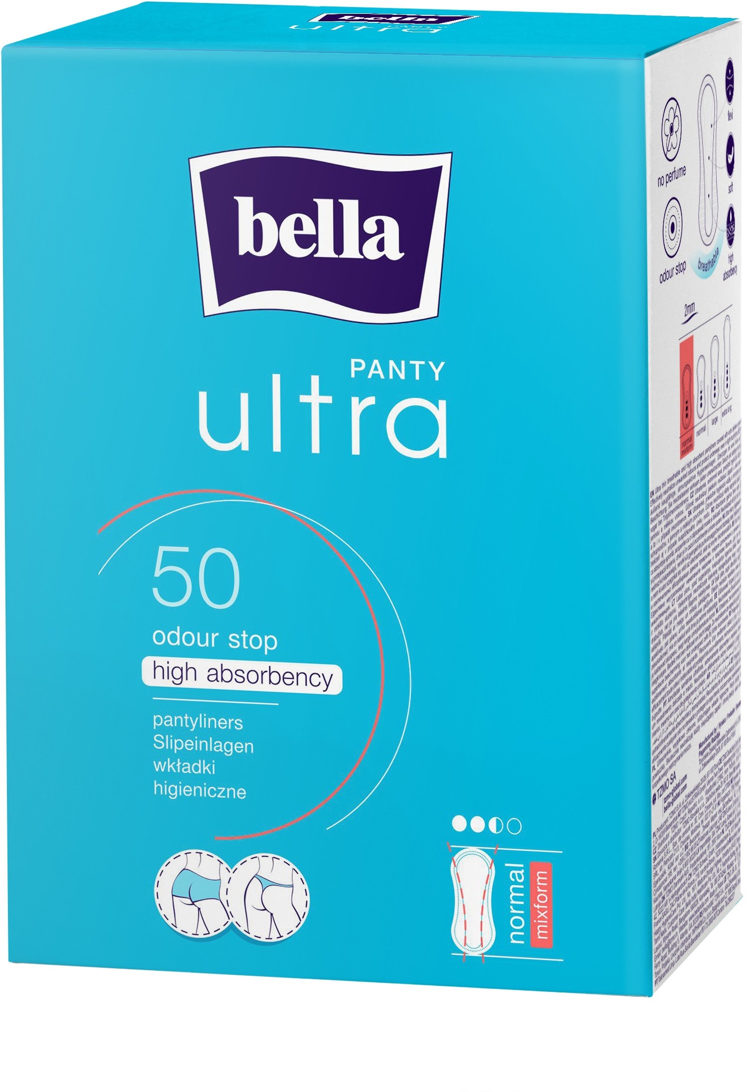 Bella Wkładki higieniczne Panty Ultra Normal MixForm 50 szt. |   BE-022-RN50-004