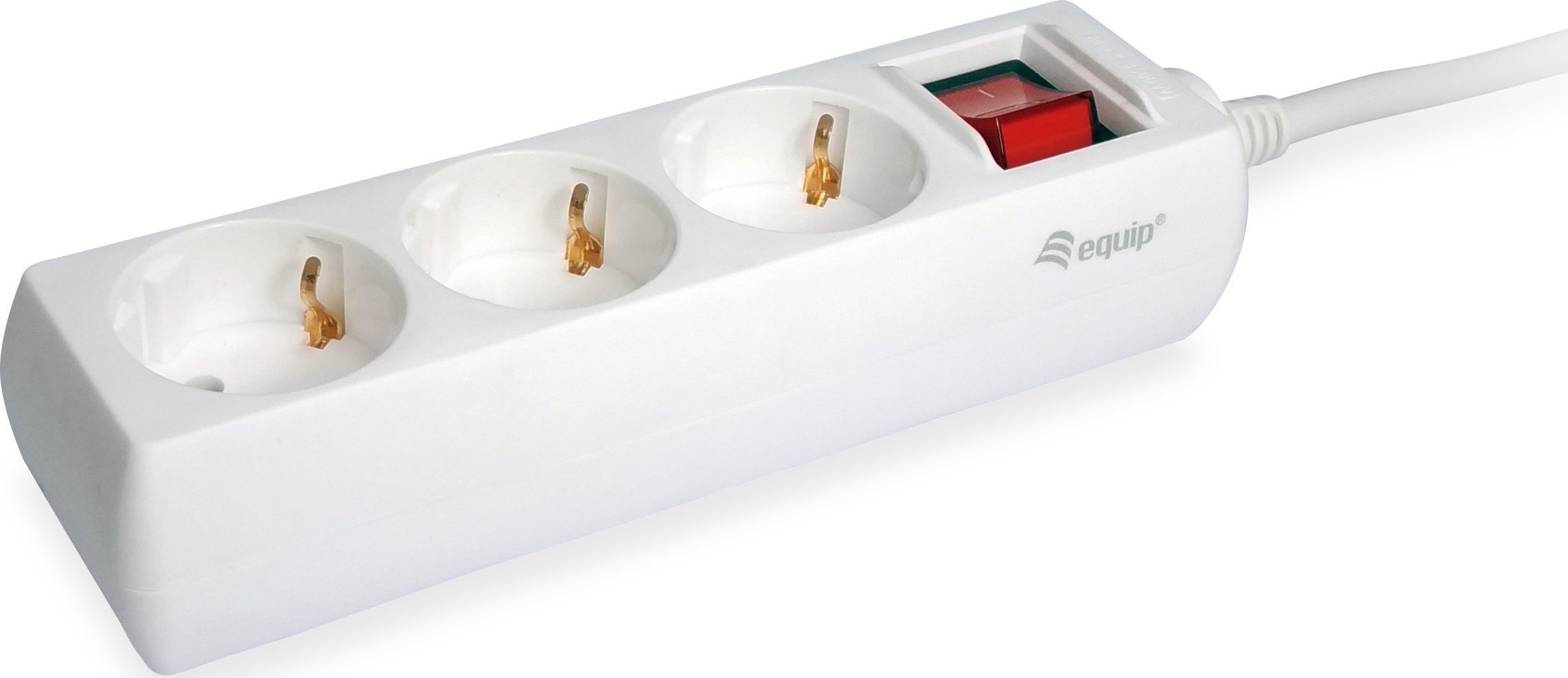 Equip Listwa zasilająca zwykła 3 gniazda 1.5m biały 245551 245551