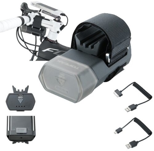 TOPEAK Mobile Power Pack 5200 mAh zapewnia telefon komórkowy iPhone, iPad i smartfony, czarny, jeden rozmiar TMS-SP96