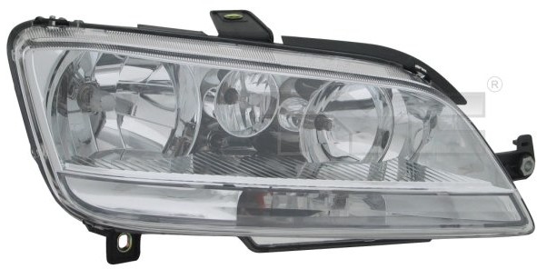 TYC Reflektor FIAT IDEA 03-/MULTIPLA 99 PRAWY ELEKTRYCZNY BIAŁY Z SILNICZKIEM Z HALOGENEM H7/H1/H1 20-0455-35-2