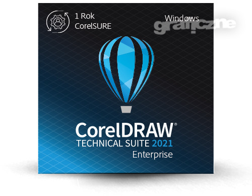 Corel CorelDRAW Technical Suite 2021 Enterprise MULTI Win/Mac z CorelSure) Mechanizm Uaktualnień 1 Rok LCCDTS2021ENTML