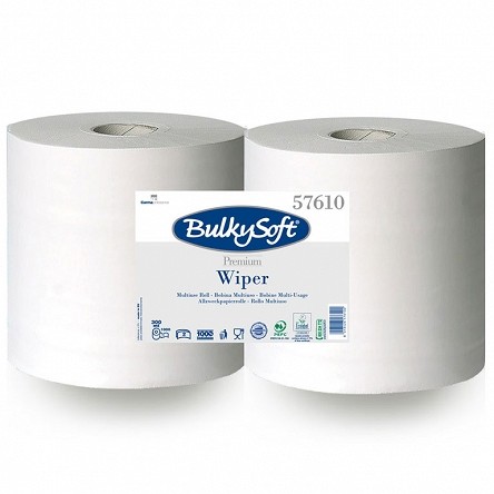 BulkySoft Czyściwo papierowe w roli dwuwarstwowe 300 m Premium