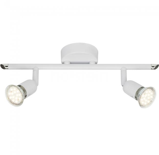Brilliant Oświetlenie Loona lampy sufitowe listwy LED Biały, 2-punktowe G28813/05