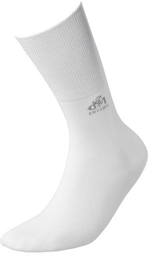 Deomed Skarpety medyczne Cotton bezuciskowe bawełniane białe 43-46 NN-SSK-DEOM-003