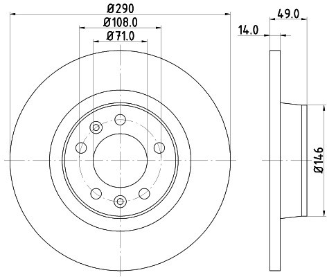 HELLA PAGID Tarcza hamulcowa PAGID 8DD355113-681