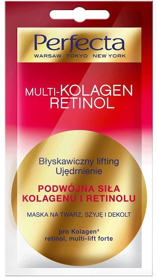 Perfecta Multi-Kolagen Retinol maska na twarz szyję i dekolt 8ml 99722-uniw