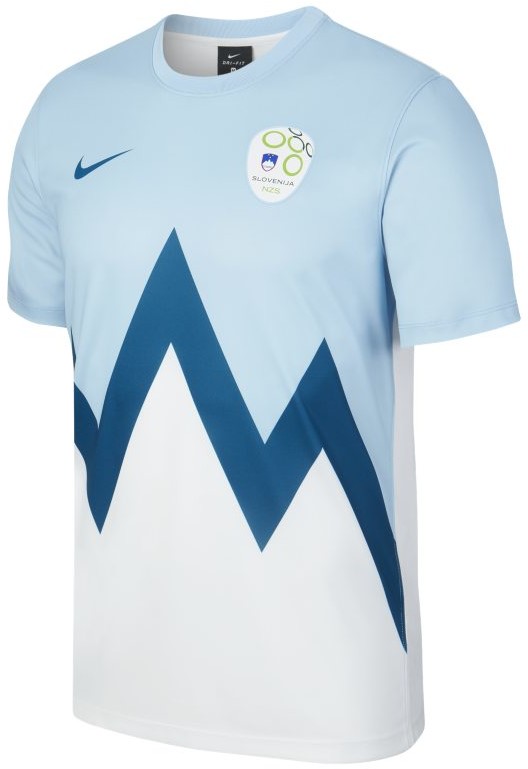 Nike Męska koszulka piłkarska Slovenia Home - Niebieski CD0877-436