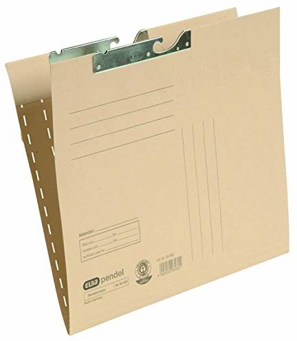 Elba 100570034 teczka z zawieszkami, opakowanie 50 sztuk, 230 g/m, karton z sody otwarty z boku, z wycięciem, naturalny brąz 100570034