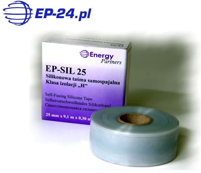 Energy Partners EP-SIL 25 - taśma silikonowa samospajalna izolacyjna (25mm x 9m)
