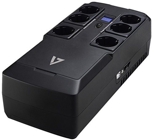 V7 Surge Protector ochrona przeciwprzepięciowa EU czarny UPS1DT750-1E