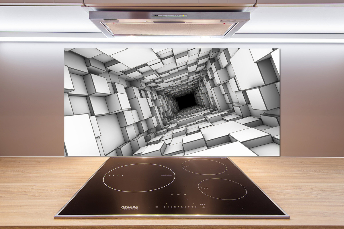 Panel do kuchni Tunel z sześcianów