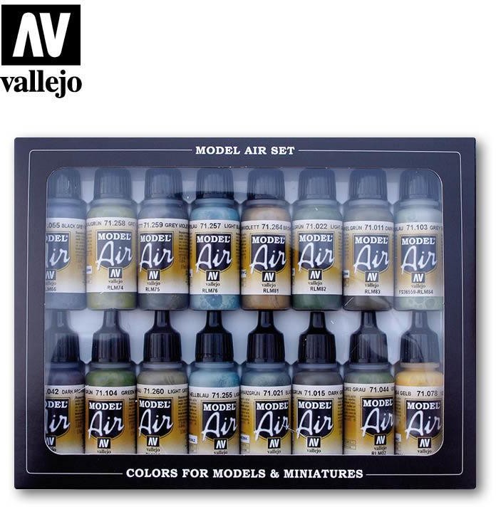 Vallejo Model Air Zestaw 16 farb - RLM Colors Vallejo 71193