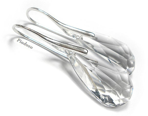 Swarovski Arande OKAZJA piękne kolczyki SREBRO 24 Crystal 1169947514