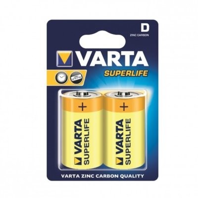 Varta Baterie cynkowe R20 typD Superlife 2szt BAVA 2020