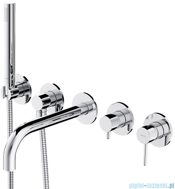 Omnires Y bateria wannowa 5-otworowa podtynkowa chrom Y1237/1CR