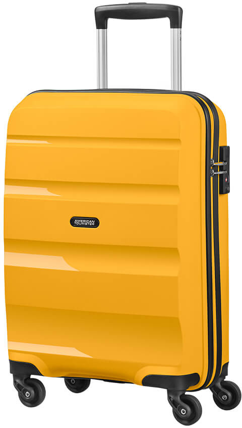 American Tourister Walizka Bon Air żółty złoty 31l