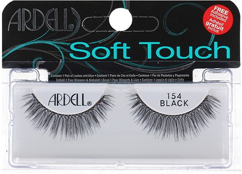 Ardell Soft Touch 154 Sztuczne Czarne Rzęsy Pasek
