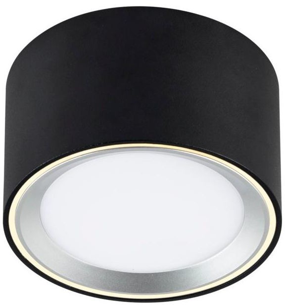 INSPIRE Oprawa natynkowa Oberon IP20 śr. 10 cm czarna LED Inspire