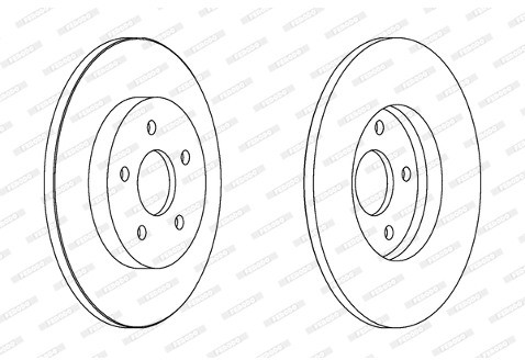 FERODO (FEDERAL-MOGUL) Tarcza hamulcowa (FEDERAL-MOGUL) DDF1126
