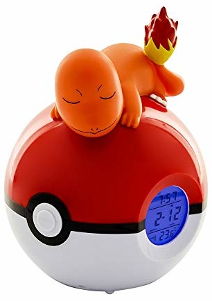 Teknofun teknofun 811368 Pokemon  charmander Digital Alarm Clock Radio  lamp & Functions, pomarańczowy