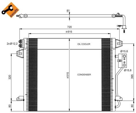 NRF Skraplacz, klimatyzacja NRF 35928