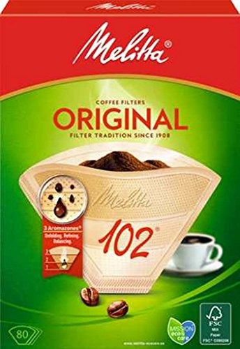 Melitta wkłady filtracyjne naturalny brązowy 102/80 6658694