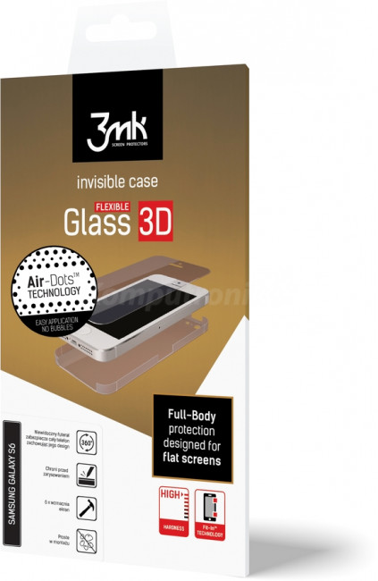 3MK Flexible Glass 3D do iPhone XS Max FLEXG3DIPXSMAX