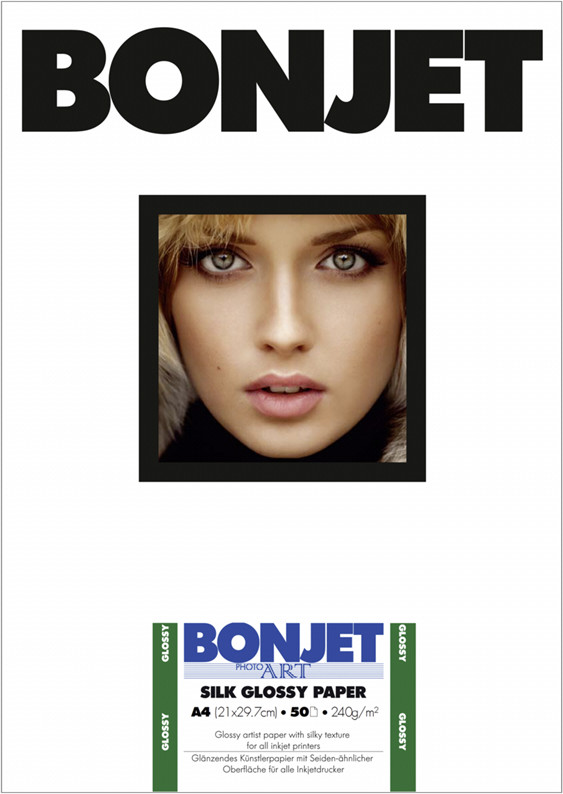 Bonjet Papier Silk Glossy Paper A 4 240 g 50 Sheets BJ4SGP240 BON9008475