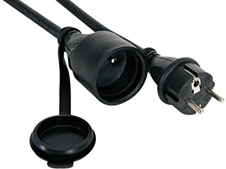 Perel ec25r25 guma przedłużacza, 3G2,5, długość 25 m, czarna EC25R25